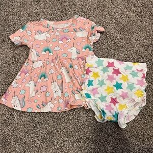 Posh peanut Olive short sleeve bummie set